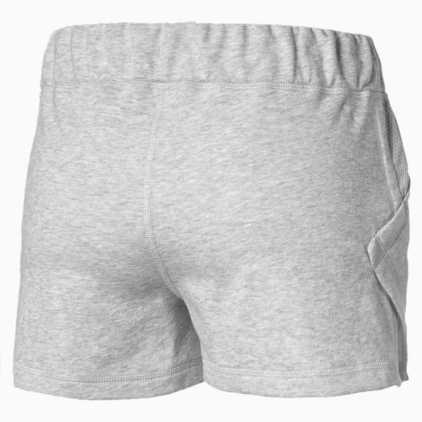 Yogini Women's 3" Shorts, Light Gray Heather, extralarge